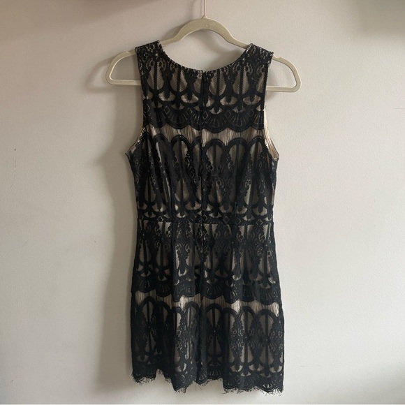 Blu Pepper Black Lace Mini Dress - Picture 2 of 6